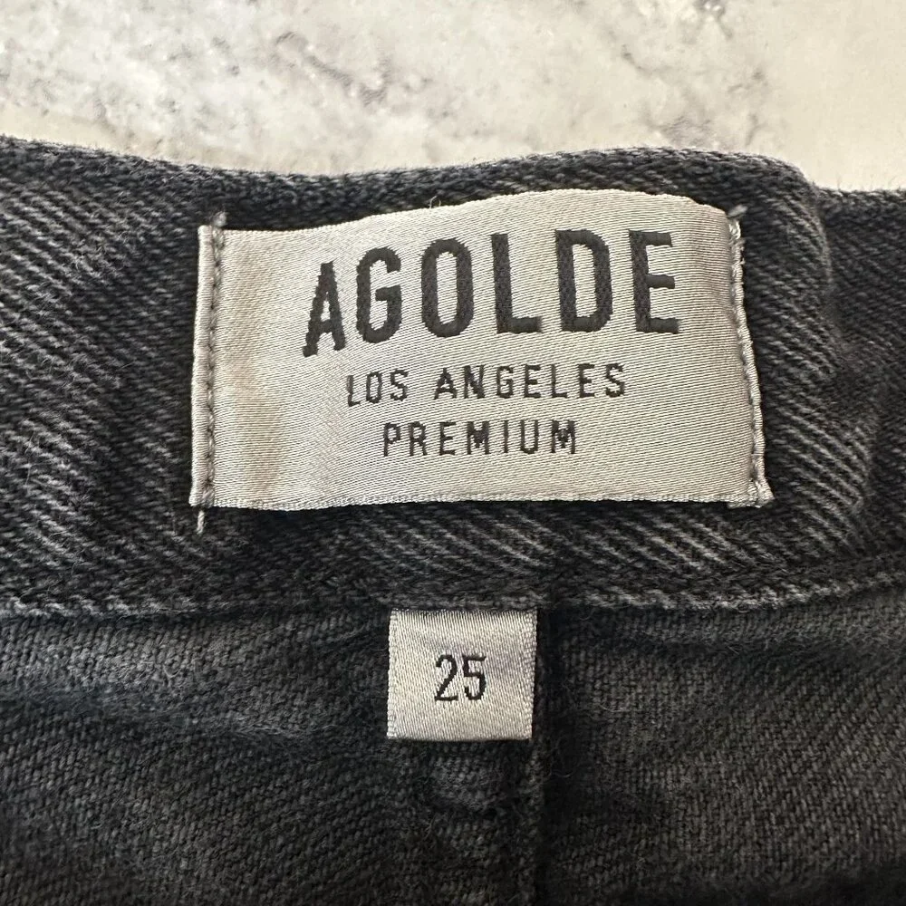 AGOLDE Parker Vintage Cut Off Short in Tidal - Picture 5 of 10